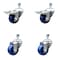 Service Caster 3.5 Inch SS Solid Poly 1/2 Inch Threaded Stem Caster Total Lock Brake SCC, 2PK SCC-SSTSTTL20S3514-SPUS-121315-2S2 - alternate 1